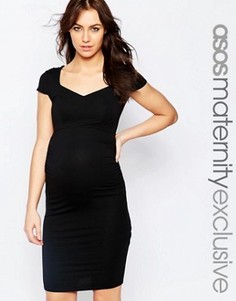 Облегающее платье для беременных ASOS Maternity - Черный