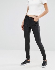 Зауженные джинсы с покрытием Vila - Черный