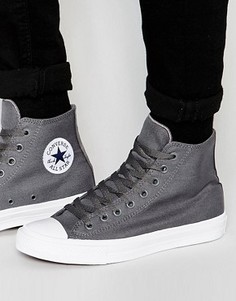 Серые высокие кеды Converse Chuck Taylor All Star II 150147C - Серый