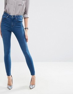 Джинсы с завышенной талией ASOS Sculpt Me Premium - Синий