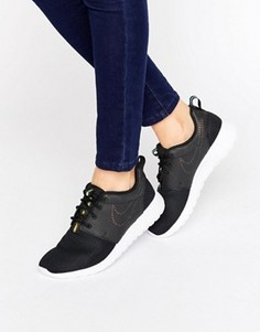 Черные кроссовки с голографической отделкой Nike Roshe - Черный