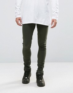 Зеленые супероблегающие джинсы ASOS - Зеленый