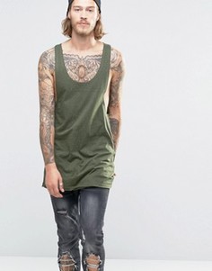 Майка-борцовка в стиле oversize ASOS - Зеленый