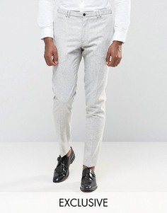 Суперзауженные брюки крапчатой расцветки Noak - Серый