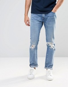 Светлые джинсы слим с прорехами Levis 505C Joey - Синий Levis®