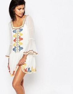 Платье с вышивкой Tularosa Creseda - Кремовый