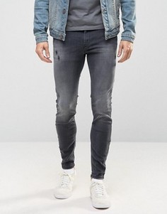 Суперузкие джинсы Diesel Stickker 677I - Черный