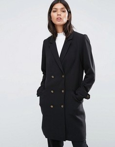 Двубортное пальто Y.A.S - Черный