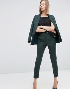 Приталенные брюки ASOS Premium - Зеленый