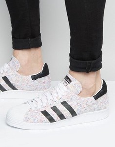 Белые кроссовки в стиле 80-х adidas Orignals Superstar S75845 - Белый