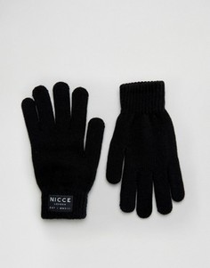 Черные перчатки Nicce - Черный