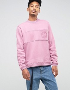 Свитшот со вставкой и карманом Stussy - Розовый