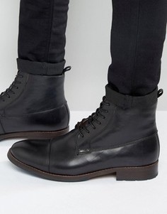 Черные кожаные ботинки на шнуровке Aldo Asodda - Черный