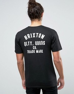 Футболка с принтом Brixton - Черный