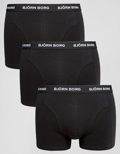 3 пары боксеров-брифов Bjorn Borg - Черный