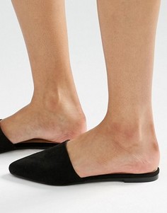Туфли-слипоны без задника New Look - Черный