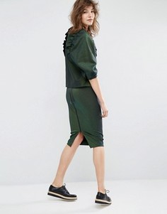 Длинная облегающая юбка Essentiel Antwerp Miscounsin - Зеленый