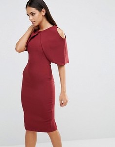 Платье-футляр с короткими рукавами Vesper - Красный