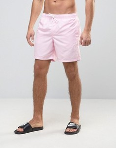 Розовые шорты для плавания средней длины ASOS - Розовый