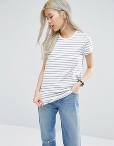 Футболка в полоску с круглым вырезом ASOS - Мульти