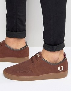 Замшевые кроссовки Fred Perry Shields - Коричневый