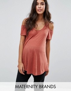 Топ для беременных с вырезами на плечах New Look Maternity - Рыжий