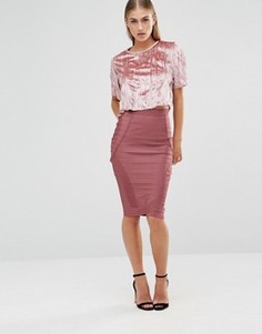 Бандажная юбка‑карандаш Missguided - Розовый