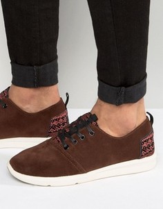 Замшевые кроссовки Toms Viaje - Коричневый