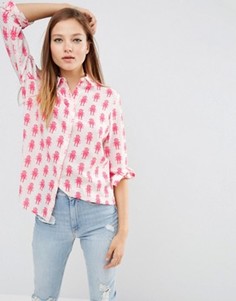 Блузка с принтом роботов ASOS - Мульти