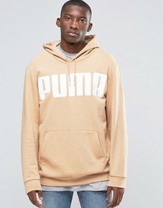 Светло-коричневое oversize‑худи Puma - Рыжий