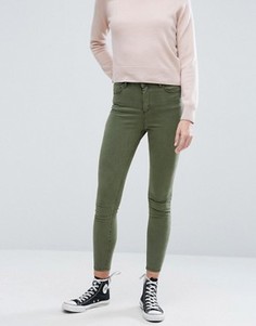 Зауженные джинсы цвета хаки ASOS RIDLEY - Зеленый
