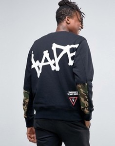 Свитшот с большим логотипом AAPE By A Bathing Ape - Черный