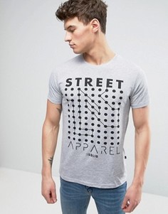 Футболка с принтом Street Apparel от Solid - Серый