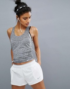 Трикотажная майка из быстросохнущей ткани Nike Running - Черный