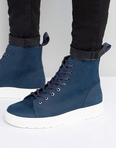 Ботинки с 8 парами люверсов Dr Martens Talib - Темно-синий