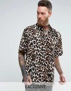 Фестивальная рубашка классического кроя Reclaimed Vintage Inspired - Коричневый