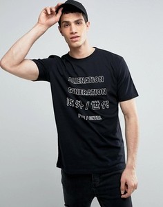 Футболка с принтом Antioch - Черный