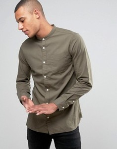 Узкая оксфордская рубашка с воротом на пуговице Jack &amp; Jones Premium - Зеленый
