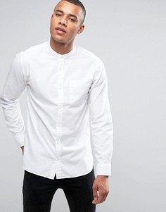 Узкая оксфордская рубашка с воротом на пуговице Jack &amp; Jones Premium - Белый