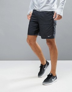 Черные шорты Nike Running 9 Distance 642813-013 - Черный