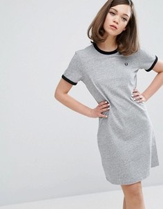 Платье-футболка Fred Perry Authentic Ringer - Серый