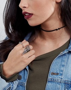 Ожерелье-чокер с металлическими бусинами ASOS - Черный