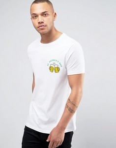 Футболка с принтом к Дню св. Патрика ASOS - Белый