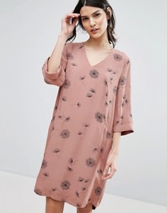 Платье с одуванчиками Selected Femme - Розовый