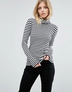 Boss Orange By Hugo Boss Polo Neck Stripe Knit - Темно-синий