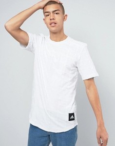 Футболка с закругленным краем adidas Originals B47250 - Белый