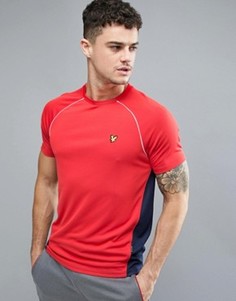 Красная футболка с контрастной сетчатой вставкой Lyle &amp; Scott Fitness Kelly - Красный