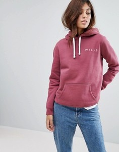 Свободный oversize-худи с логотипом Jack Wills Motherby - Красный