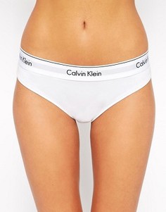 Хлопковые плавки-бикини Calvin Klein - Белый