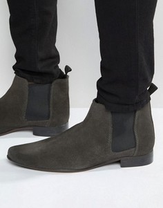 Замшевые ботинки ASOS Chelsea - Серый